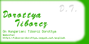 dorottya tiborcz business card